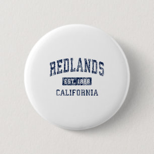 Macaron Rond 5 Cm Redlands Californie Ca Vintage Établie Premium