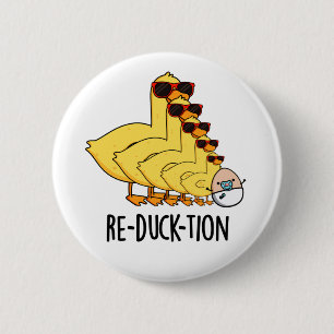 Macaron Rond 5 Cm Réduck-tion Funny Animal Canard Pun