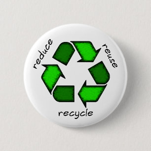 Macaron Rond 5 Cm Réduisez - réutilisation - réutilisent le bouton