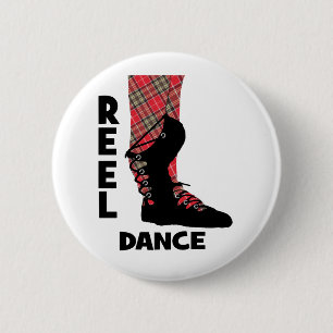 Macaron Rond 5 Cm Reel Dance Scottish Country Dance Thème