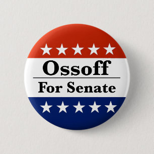 Macaron Rond 5 Cm Réélire le sénateur géorgien Jon Ossoff en 2026