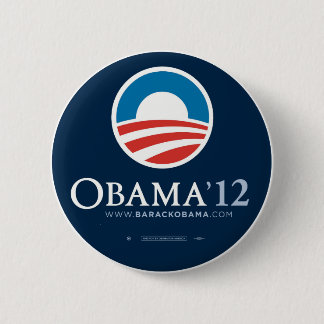 Macaron Rond 5 Cm Réélisez le Président Barack Obama 2012
