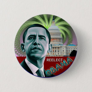 Macaron Rond 5 Cm Réélisez Obama