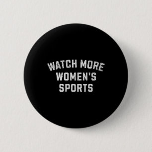Macaron Rond 5 Cm Regarder plus de sports féminins - Bysketbyll, Foo