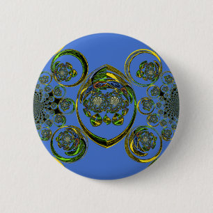 Macaron Rond 5 Cm Regardez mes courbes bleues