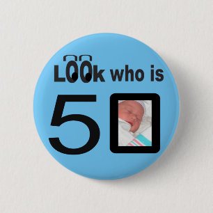 Macaron Rond 5 Cm Regardez qui est le bleu 50