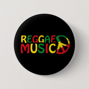 Macaron Rond 5 Cm Reggae Musique design, reggae art