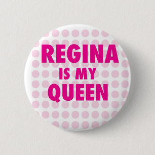 Macaron Rond 5 Cm Regina est ma reine