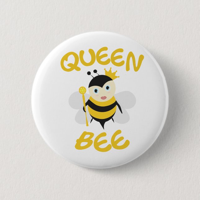Macaron Rond 5 Cm Reine Bee (Devant)