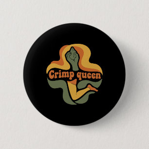 Macaron Rond 5 Cm Reine de Crimp Grimpeuse d'escalade de bloc Rocheu