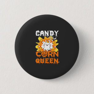 Macaron Rond 5 Cm Reine de Maïs en Sucre Halloween Chauves-Souris Fa