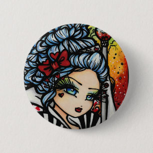 Macaron Rond 5 Cm Reine d'imaginaire de fée d'Alice Valentine de