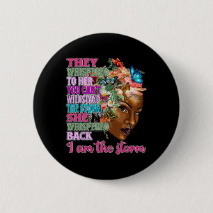 Macaron Rond 5 Cm Reine Noire Naturelle Afro Africain Américain Je S