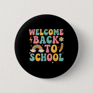 Macaron Rond 5 Cm Remerciement aux enseignants Garçons Filles Retro
