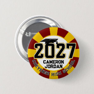 Macaron Rond 5 Cm Remise des diplômes de la promotion 2027 de Letter