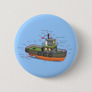 Macaron Rond 5 Cm Remorqueur