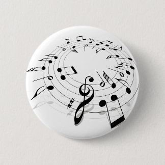 Macaron Rond 5 Cm Remous de musique