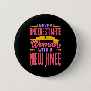 Macaron Rond 5 Cm Remplacement du genou pour les femmes Nouvelle réc