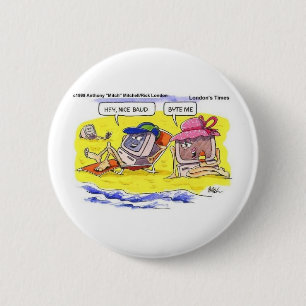 Macaron Rond 5 Cm Rencontres par ordinateur ? Cadeaux drôles T-shirt