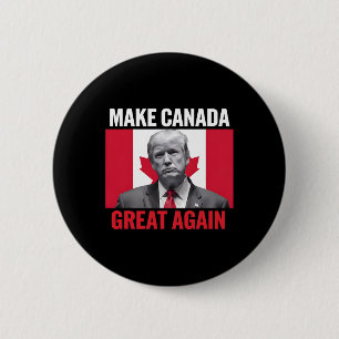 Macaron Rond 5 Cm Rendez le Canada à nouveau grand drapeau canadien 