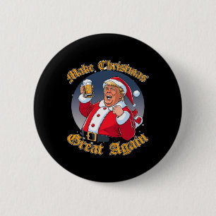 Macaron Rond 5 Cm Rendre à Noël sa grandeur 2024 Trump amusant Trump
