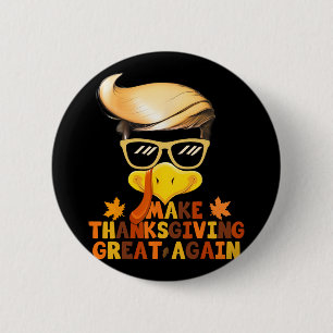 Macaron Rond 5 Cm Rendre Thanksgiving grand à nouveau Trump Turquie