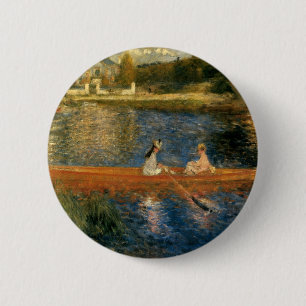 Macaron Rond 5 Cm Renoir's La Seine à Asnières (Le Skiff) vers 1879