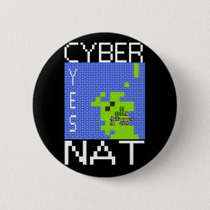 Macaron Rond 5 Cm Repérage d'insigne de CYBERNAT