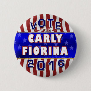 Macaron Rond 5 Cm Républicain 2016 de président élection de Carly