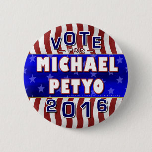 Macaron Rond 5 Cm Républicain 2016 de président élection de Michael