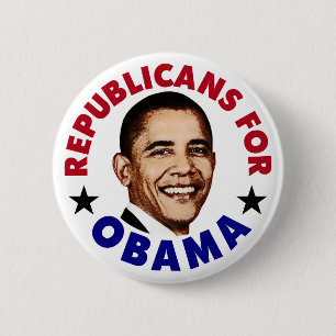 Macaron Rond 5 Cm Républicains Pour le Bouton Barack Obama