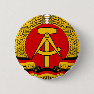 Macaron Rond 5 Cm République démocratique allemande