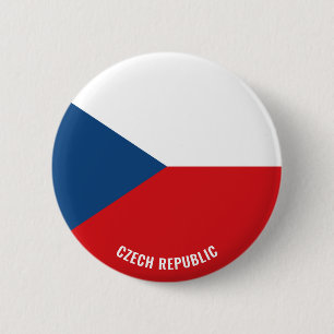 Macaron Rond 5 Cm République tchèque Drapeau mignon Patriotique