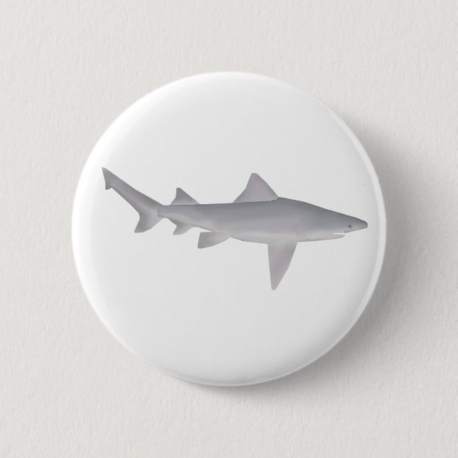 Macaron Rond 5 Cm Requin à bec (Devant)