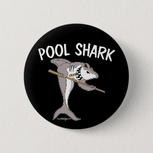 Macaron Rond 5 Cm Requin de piscine