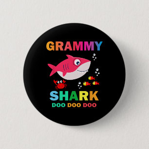 Macaron Rond 5 Cm Requin Grammy