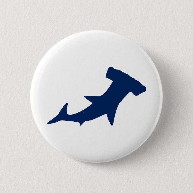 Macaron Rond 5 Cm requin marteau (Devant)