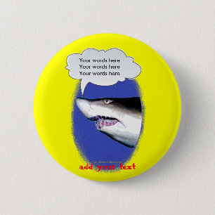 Macaron Rond 5 Cm Requin parlant (photo)