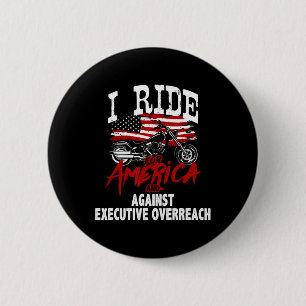 Macaron Rond 5 Cm Résistance de motards anti-Trump contre la réactio