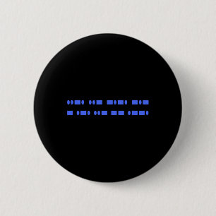 Macaron Rond 5 Cm Résistance subtile FT Morse Code 8647 Féministe Ri