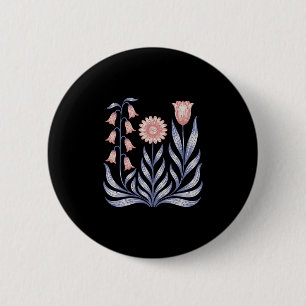Macaron Rond 5 Cm Résister subtilement Trump Digitale Gantelée Daisy