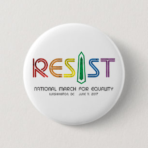 Macaron Rond 5 Cm Résistez autour du bouton