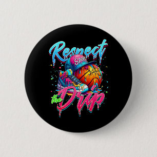 Macaron Rond 5 Cm Respect The Drip Sketll Crème Glacée au Coulis Ave