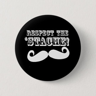 Macaron Rond 5 Cm Respectez le 'Stache