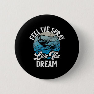 Macaron Rond 5 Cm Ressentez Le Spray Live The Dream Water Ski