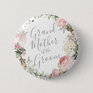Macaron Rond 5 Cm Ressort Floral Mère du bouton de la chambre