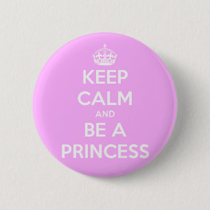 Macaron Rond 5 Cm Restez calme et soyez princesse