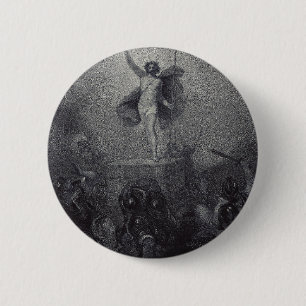 Macaron Rond 5 Cm Résurrection de Jésus-Christ
