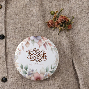 Macaron Rond 5 Cm Retour à l'école Floral Quran Motivationnel Islami