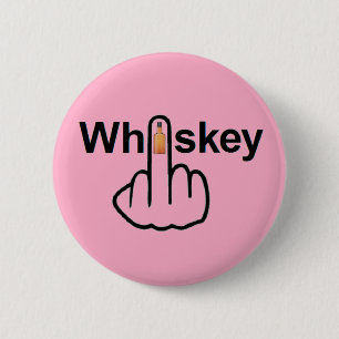 Macaron Rond 5 Cm Retournement de la touche Whiskey